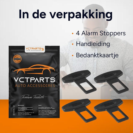VCTparts Gordel Alarmstopper Clip Universeel – Voorkomt Gordelwaarschuwing – Set van 4 Stuks Combideal 5