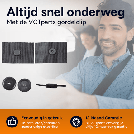 VCTparts Gordel Riem Afstand Stopper Clip Auto – Set van 2 – Voorkomt Wegglijdende Veiligheidsgordel – Snelle Montage Zonder Gereedschap – Universele Gordelklem – APK Geschikt – Comfort & Veiligheid NORGOS 3