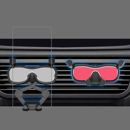Merkloos Gravity Smartphone Auto Telefoonhouder voor Ventilatierooster met Luchtverfrisser Zwart Hurtel 5