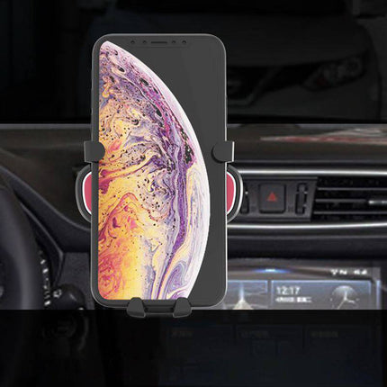 Merkloos Gravity Smartphone Auto Telefoonhouder voor Ventilatierooster met Luchtverfrisser Zwart Hurtel 7