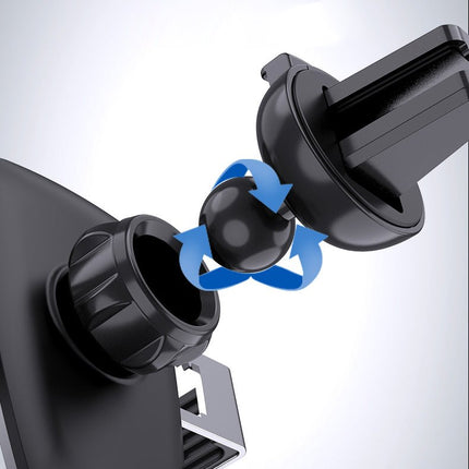 Wozinsky Gravity Smartphone Autohouder YC08 Voor Ventilatierooster - Zilveren Telefoonhouder Hurtel 11