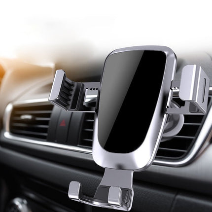 Wozinsky Gravity Smartphone Autohouder YC08 Voor Ventilatierooster - Zilveren Telefoonhouder Hurtel 2