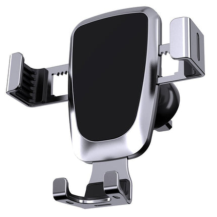 Wozinsky Gravity Smartphone Autohouder YC08 Voor Ventilatierooster - Zilveren Telefoonhouder Hurtel 1