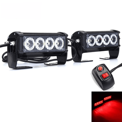 Grillblitze rote LED -Stroboskop -Blitzlichter [Grillblitz - Stoßfängerfliter]
