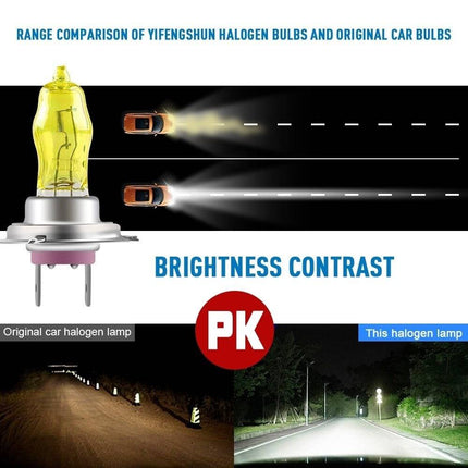 VCTparts H4 Halogeen Koplampen Dimlicht 3000K Geel Licht (set 2 stuks) NORGOS 3
