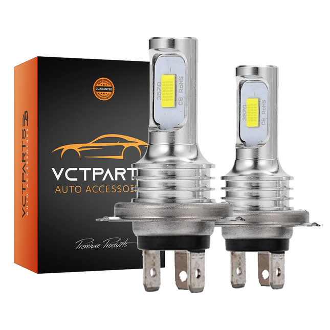 Dimlicht LED H4 3000k Geel (set) [Gele koplampen - Gele Dimlichten] - VCTparts.nl