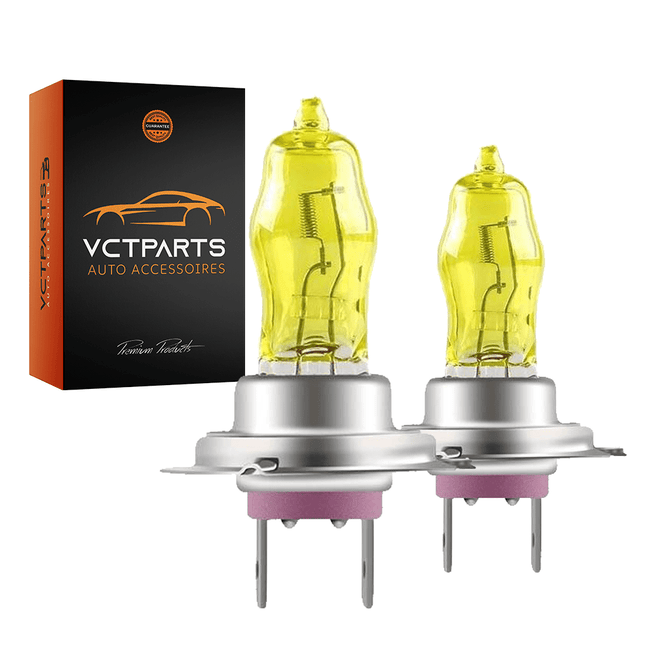 H7 Halogeen Koplampen Dimlicht 3000K Geel Licht (set 2 stuks) - VCTparts.nl