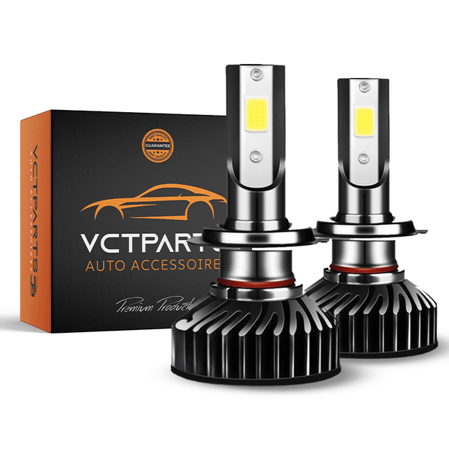 H7 LED Dimlicht Koplampen 3000K – Geel Licht met Ventilator en Canbus Decoder (Set van 2) - VCTparts.nl