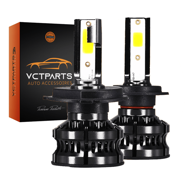 H7 LED Dimlicht Koplampen 8000K High Power – Wit/IJsblauw Licht met Ventilator en Canbus Decoder (Set van 2) - VCTparts.nl