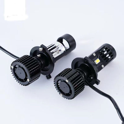 VCTparts H7 LED Motor Koplamp met Projector Lens (1 stuk) – Mini Turbo Fan Canbus Bi - Beam Grootlicht en Dimlicht 6000K Helder Wit Motor LED Verlichting NORGOS 4