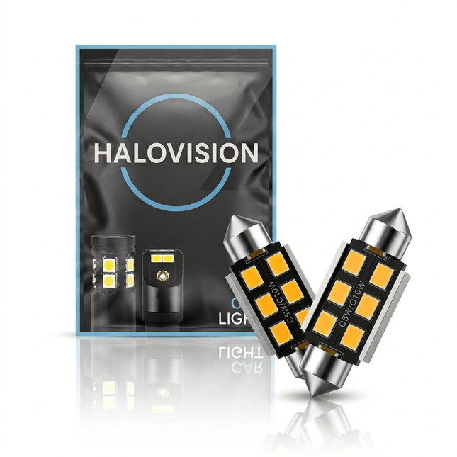 HaloVision HaloVision LED C5W/C10W Festoen Buislamp 41mm 6000K Helder Wit – Canbus Plug en Play Interieurverlichting LED Set van 2 Autolampen HaloVision 1