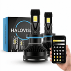 HaloVision HaloVision Smart H7 LED Koplampen – App - Bediening – Dimbaar en Schakelbaar 3000K tot 6000K – Canbus LED Geel naar Wit Autolampen Set HaloVision 1