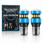 HaloVision Halovision T10 W5W LED Strobe Lampjes IJsblauw 8000K - Flitsend Stadslicht Dagrijverlichting Koplamp Canbus 12V Steekfitting met Lens Set van 2 HaloVision 1
