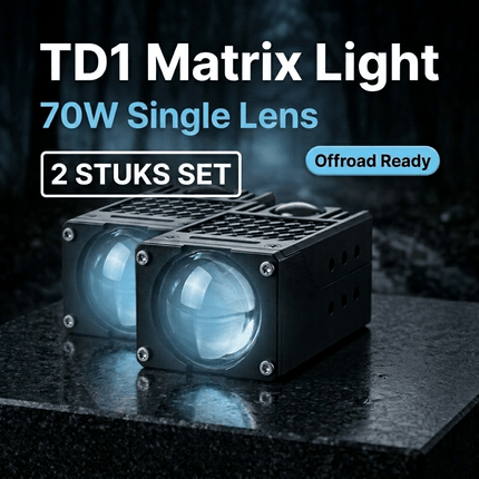HaloVision Halovision Turbo LED Grill Verlichting - Set van 2 Single Lens Matrix Laser Lampen 45W/70W - Auto en Offroad Voertuigen 12V-24V Combo Beam IP68 HaloVision 3