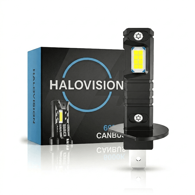 HaloVision HaloVision Turbo LED Koplamp H1 - 1 stuk 25W 30000Lm 6000K Helder Wit - Canbus Plug en Play Motor Koplamp en Auto Reserve LED Combideal 1