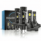 HaloVision HaloVision Turbo LED Koplampen H4 en HB4 9006 - 25W 30000Lm 6000K Helder Wit Combideal LED Set Dimlicht en Mistlicht Combideal 1