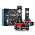 HaloVision Turbo LED Mistlichten HB4 – 150W 30000Lm 6000K Helder Wit – Canbus Plug en Play LED Set van 2 Autolampen - VCTparts.nl