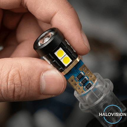 HaloVision HaloVision Turbo LED T10 W5W Amber Oranje - Canbus Plug en Play Zijmarkering Knipperlicht en Retro Dagrijverlichting Set van 2 HaloVision 3