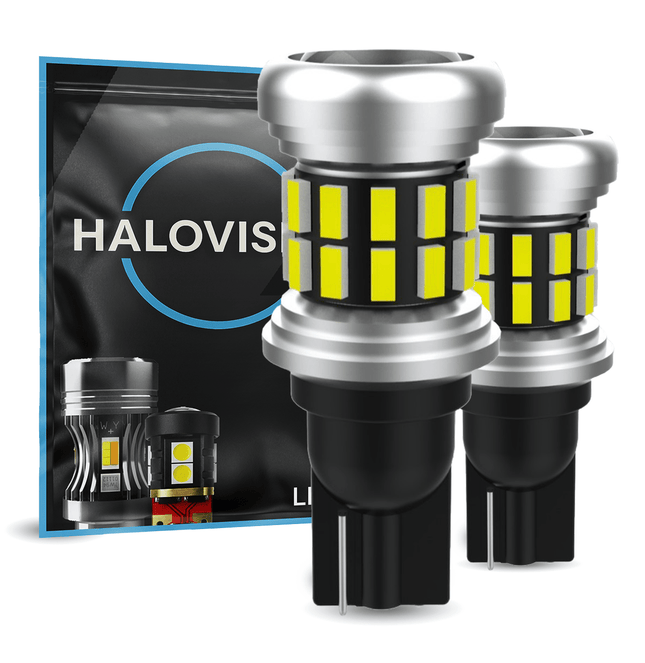 HaloVision HaloVision Turbo LED T15 W16W 6000K Helder Wit 6W - Canbus Plug en Play Achteruitrijlicht Dagrijverlichting Positielicht Derde Remlicht en Kofferbakverlichting LED Set van 2 Autolampen HaloVision 1