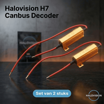 HaloVision Halovision Universele Halogeen naar LED Canbus Anti - Error Decoder Weerstand 6 Ohm 50W Set - Voorkom Foutmeldingen en Flikkering bij LED Verlichting HaloVision 2