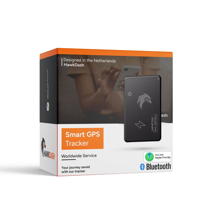 HawkDash Ultradunne Global GPS IOS iPhone Tracker Card – Draadloos Opladen Waterdichte Smart Wallet Tracker Compatibel met Apple Find My Device - VCTparts.nl