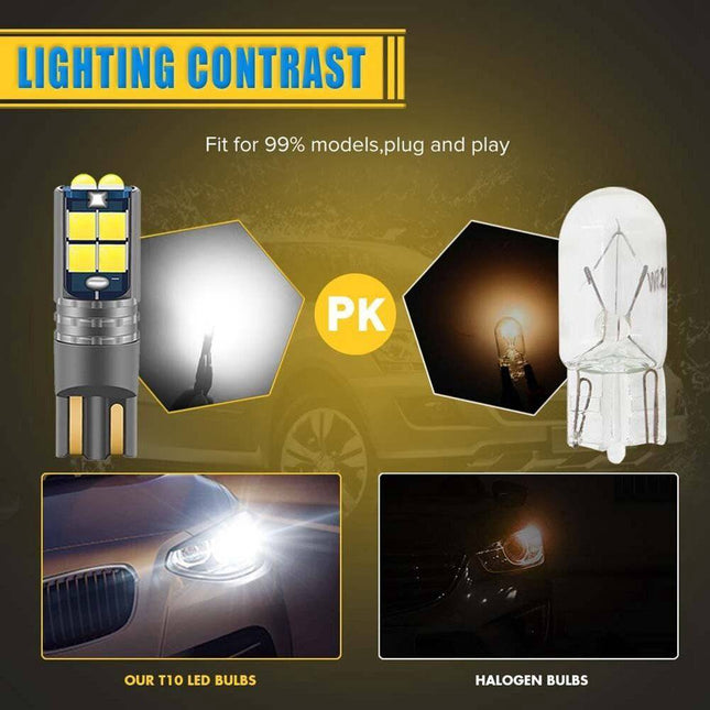 VCTparts High Power led T10 Oranje - W5W Verlichting (set) [Stadsverlichting - Parkeerverlichting - Kentekenverlichting - Interieurverlichting] NORGOS 2