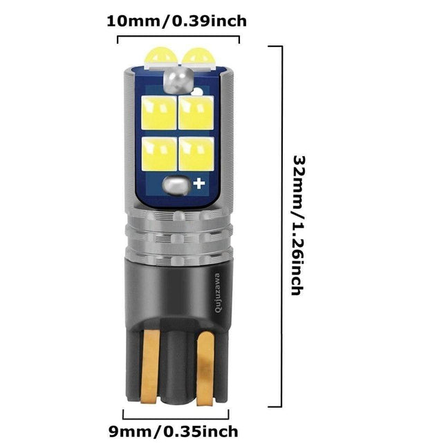 VCTparts High Power led T10 Wit - W5W Verlichting (set) [Stadsverlichting - Parkeerverlichting - Kentekenverlichting - Interieurverlichting] NORGOS 2