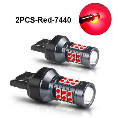 Hochleistungs -T20 -LED -Lampe Bol - Rot (Set) 7440 WY21W W21W 3030SMD