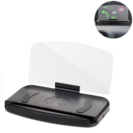 VCTparts HUD Head - up Display Mobiele Telefoonhouder GPS - navigatie Autosnelheidsprojector Autotelefoonstandaard Spiegeling Snelheid km/h NORGOS 1