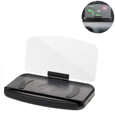 HUD-Head-up-Anzeige Mobiltelefonhalter GPS Navigation Motor Value Projector Auto Telefoon Standard Spiegelgeschwindigkeit KM/H