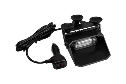 AEB Stroboscoop Zwaailicht LED Flitser Voorruit Dashboard 12-24V Blauw Voor Hulpdiensten - VCTparts.nl