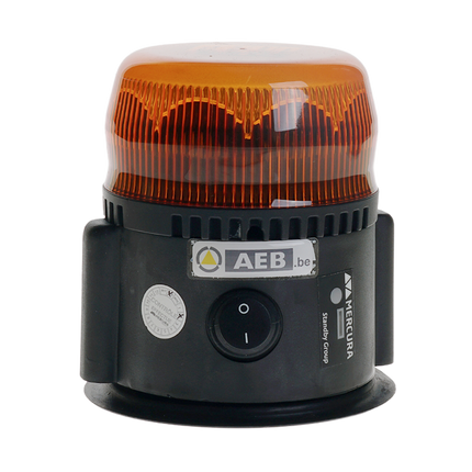 AEB LED Flitslicht Roterend Met Magneet en Batterij – Oranje Lens Getest tot 261 km/u - VCTparts.nl