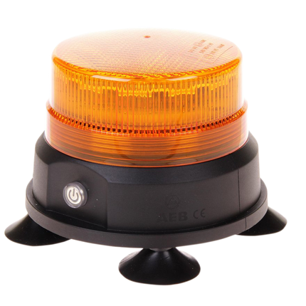 Draadloze LED Zwaailamp Oranje – Magnetisch Accu Gevoerd Draadloos voor Werkverkeer - VCTparts.nl