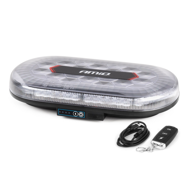 Amioorange -LED -Batterie blinkende Lichtbeleuchtung mit Fernbedienung und Magnet 36LED 12/24 V wiederaufladbar