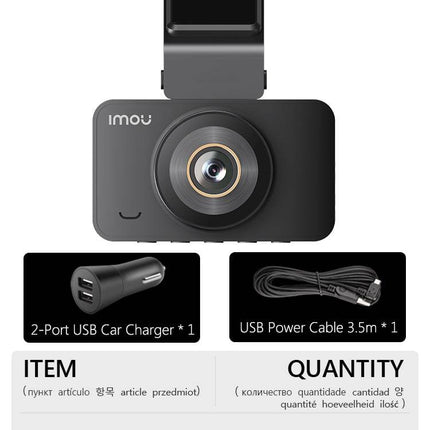 IMOU  Dashcam S400 2K 1440P Auto Video Recorder Zwart - VCTparts.nl