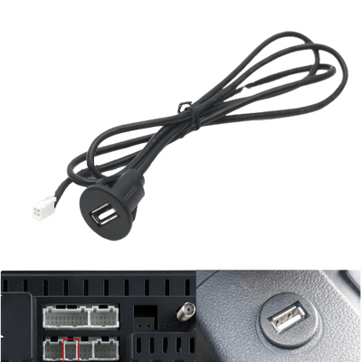 Eingebaute 4-polige USB-Wunschkabel-Konvertor 100cm Midden Console Dop für Auto-Radio zu Telefon [Erweiterungskabelschnittstelle]