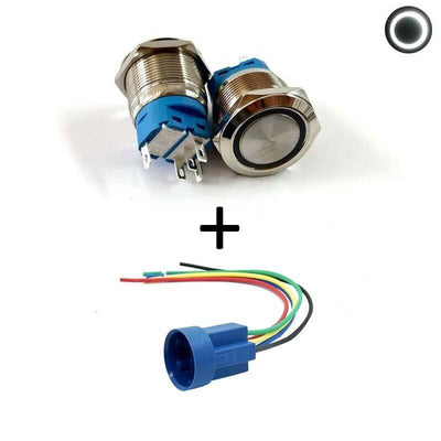 BAURT -IN SWITCH 12V -Druckknopf - Kreis für elektrisches Zubehör