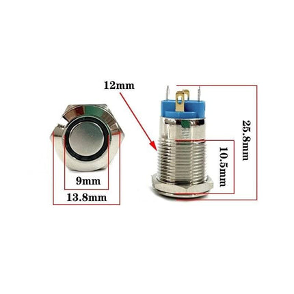 VCTparts Inbouw Schakelaar 12V Drukknop - Cirkel voor Elektrische Accessoires NORGOS 5
