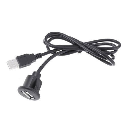 Inbouw USB naar USB Verlangkabel 100cm Midden Console Dop voor Autoradio naar Telefoon [Verlengsnoer Convertor Interface] - VCTparts.nl