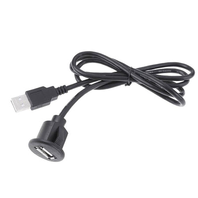 Gebaut -in USB zu USB Wish Cable 100cm Midden Console Dop für Auto -Radio zu Telefon [Erweiterungskabel -Konvertoren -Schnittstelle]