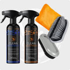 VCTdetailing Clean Interior Interieurreiniger, Clean Leather Leer/Alcantara Reiniger, Interieur Borstel en Huisdieren Haren Verwijder Tool met Microvezel Doek - VCTparts.nl