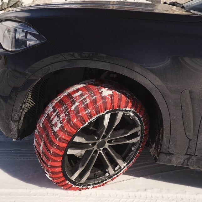 Isse Textiel sneeuwkettingen Classic Rood Gestreept 58 S 2 stuks (set) - VCTparts.nl