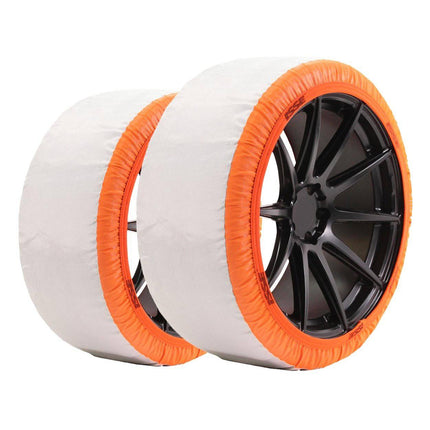 Isse Textiel sneeuwkettingen Super Wit - Oranje 66 L 2 stuks (set) - VCTparts.nl