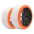 Isse Textiel sneeuwkettingen Super Wit - Oranje 66 L 2 stuks (set) - VCTparts.nl