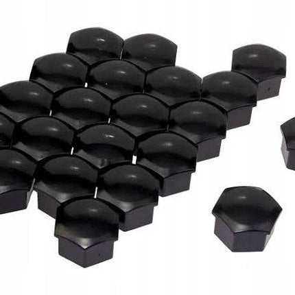 J-TEC Wielbout Wielmoer 17mm Doppen Beschermende Afdekkapjes Zwart 20 stuks (set) - VCTparts.nl