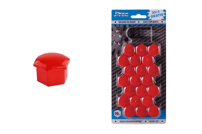 J-tec Wielbout Wielmoer 19mm Caps Protective Cover Dächer rot 20 Stücke (Set)