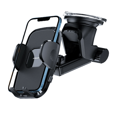 Joyroom Auto Telefonhalter mit teleskopisch ausziehbarem Arm für Armaturenbrett und Windschutzscheibe Schwarz