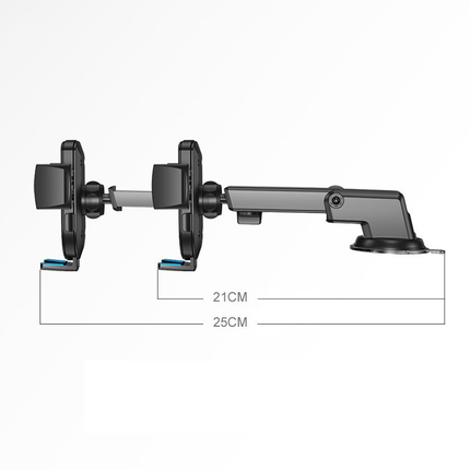 Joyroom Joyroom Auto Telefoonhouder met Telescopisch Uitschuifbare Arm voor Voorruit en Dashboard Zwart Hurtel 2