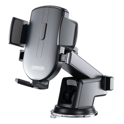 Joyroom Auto Telefonhalter mit teleskopisch ausziehbarem Arm für Windschutzscheibe und Armaturenbrettschwarz