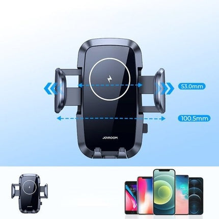 Joyroom Joyroom Auto Telefoonhouder Qi Oplader 15W voor Ventilatierooster Zwart Hurtel 10
